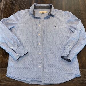 L.O.G.G. H&M BOYS BLUE BUTTON-UP SHIRT  SIZE 12/13